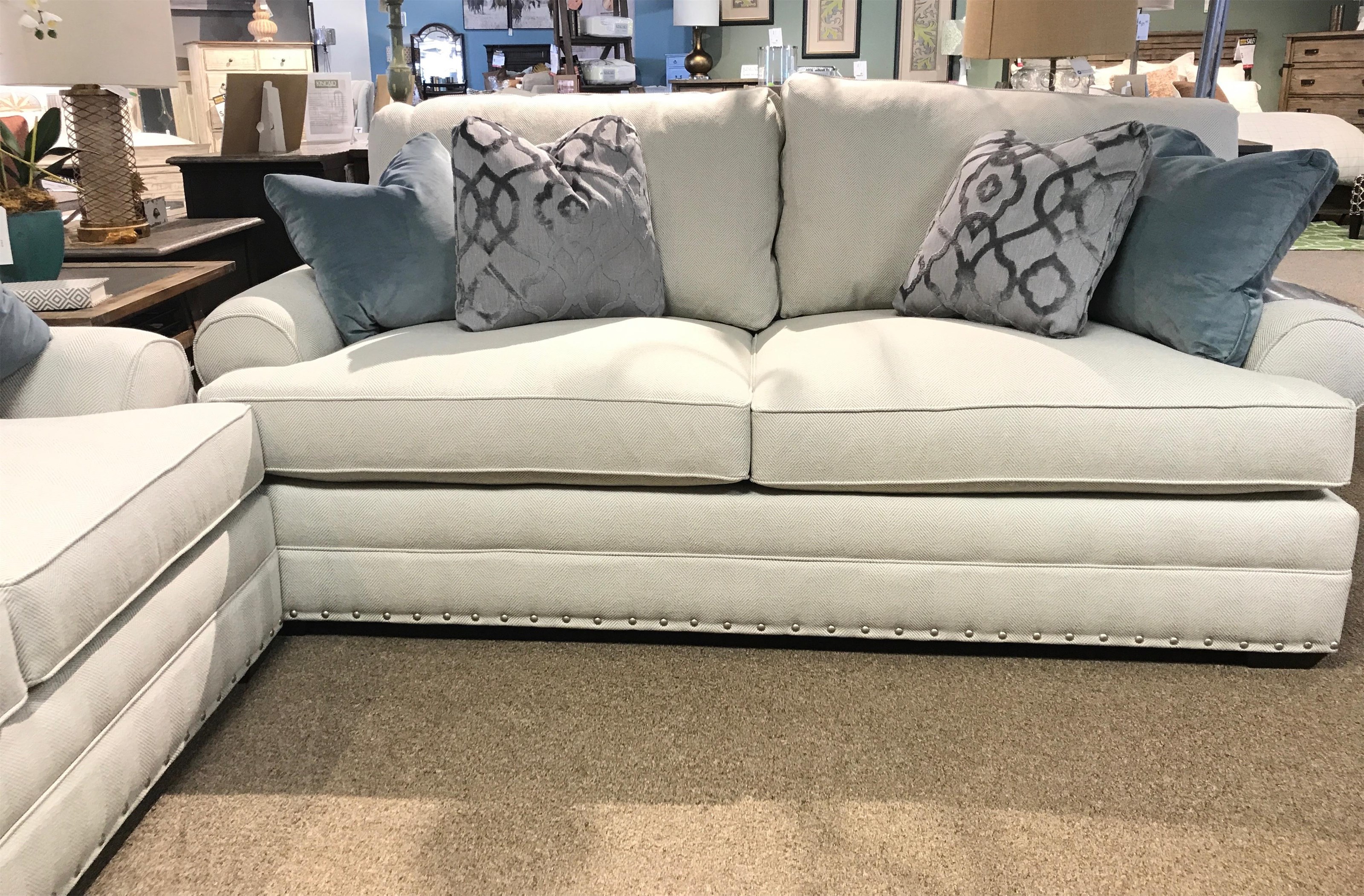 Kincaid Furniture Custom Select Deep Seated Sofa with Sock Arm Howell